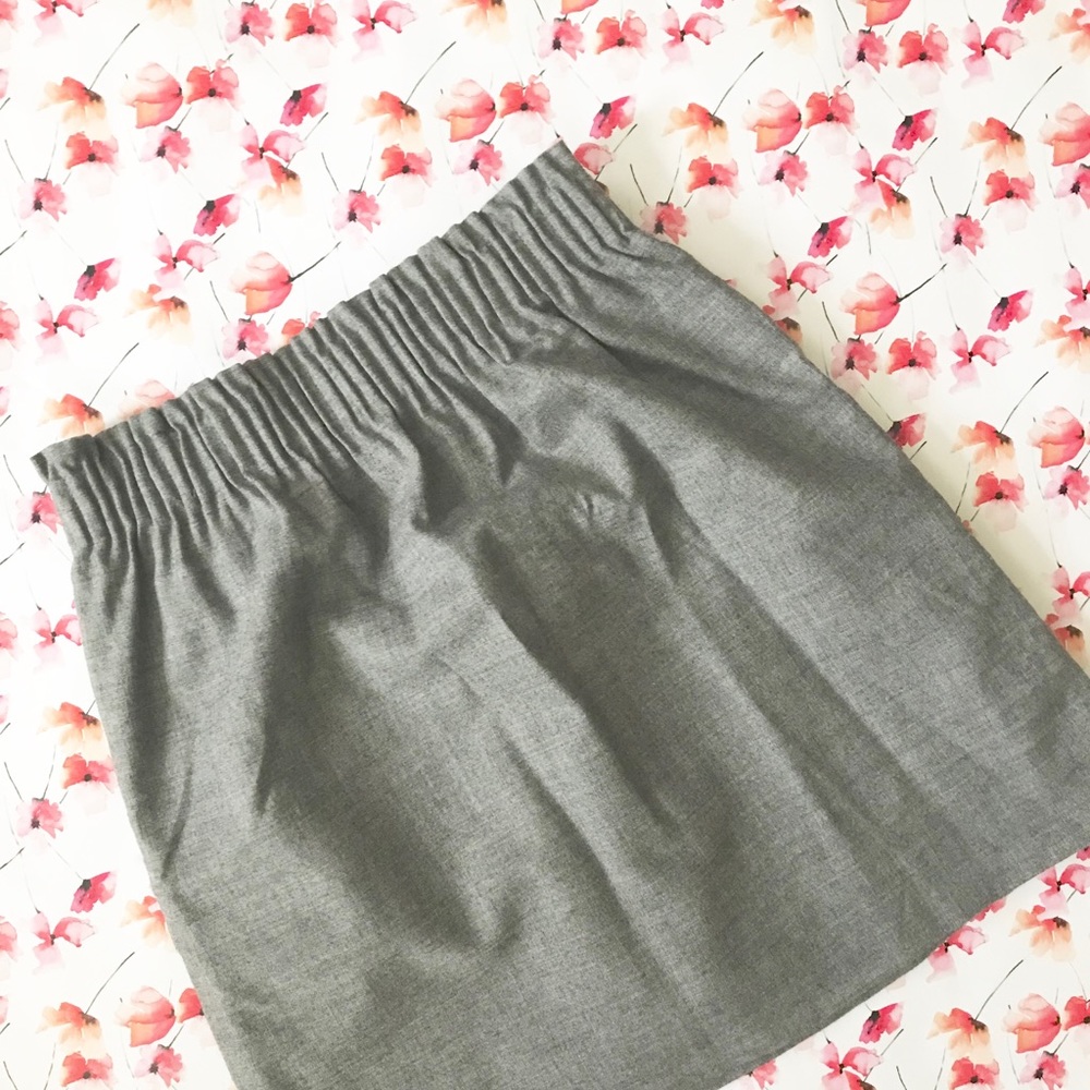 J. Crew. Gray Sidewalk Skirt